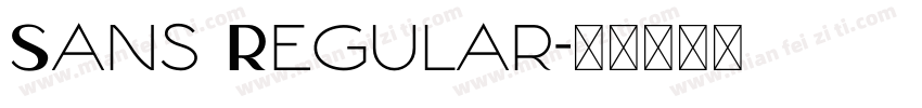 Sans Regular字体转换